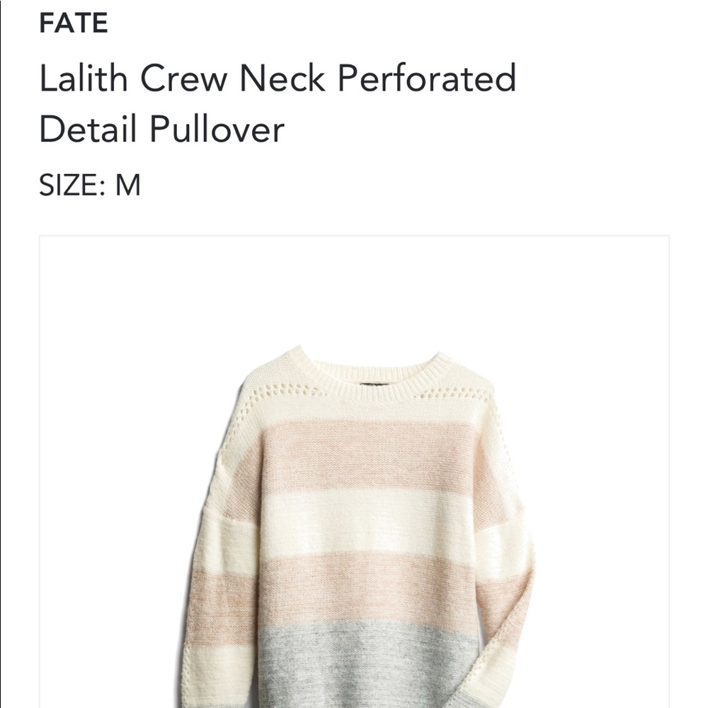 Fate - Crew Neck Pullover Sweater